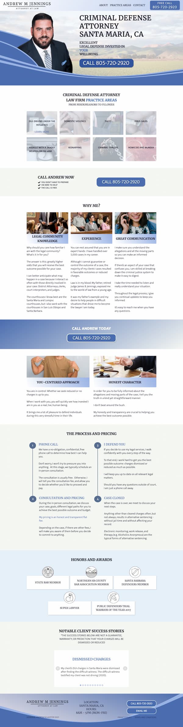 attorney website full screenshot